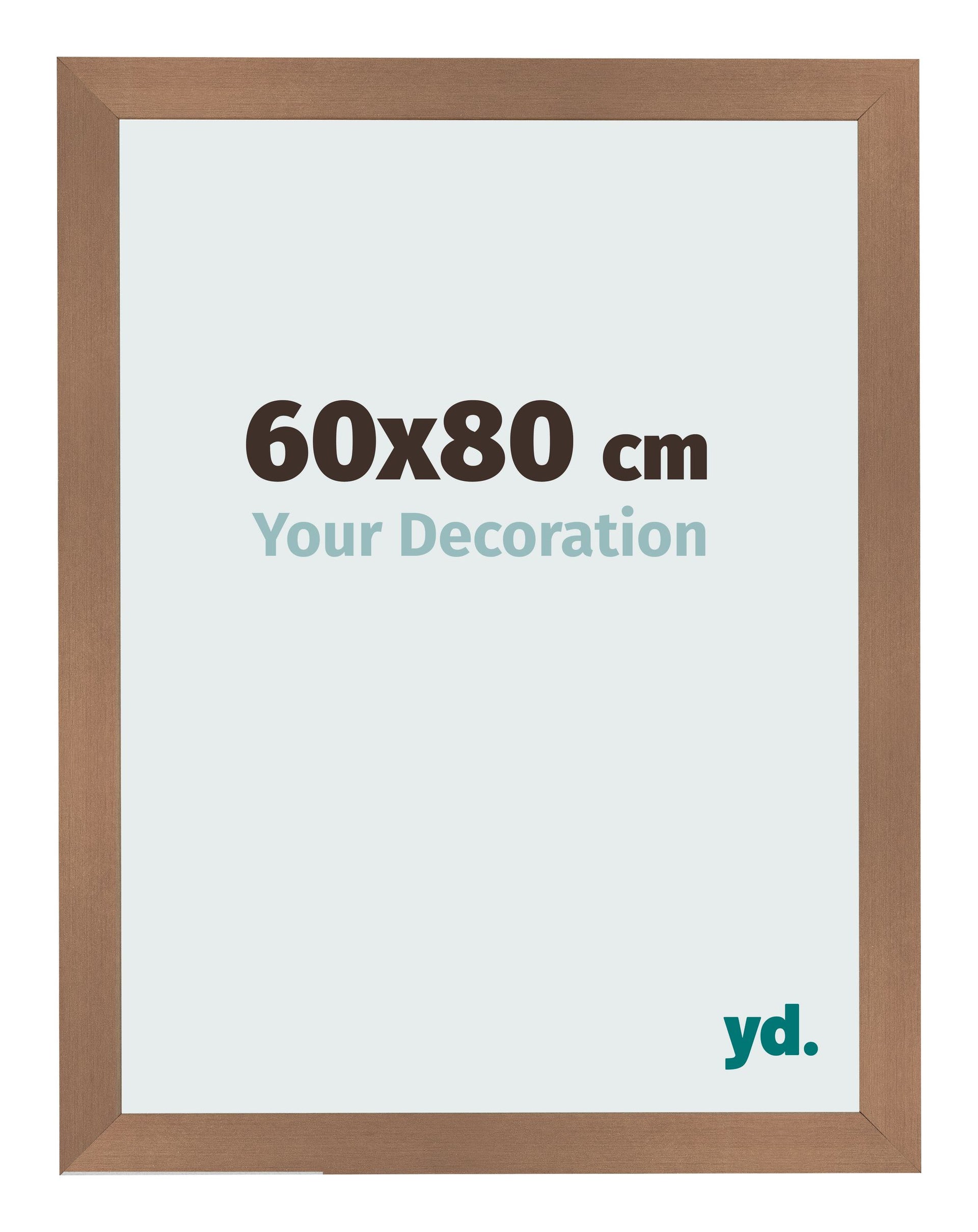 Photo Frame 60x80cm Copper Design MDF Bologna Front Size | Yourdecoration.com