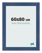 Photo Frame 60x80cm Dark Blue Swept MDF Pisa Front Size | Yourdecoration.com