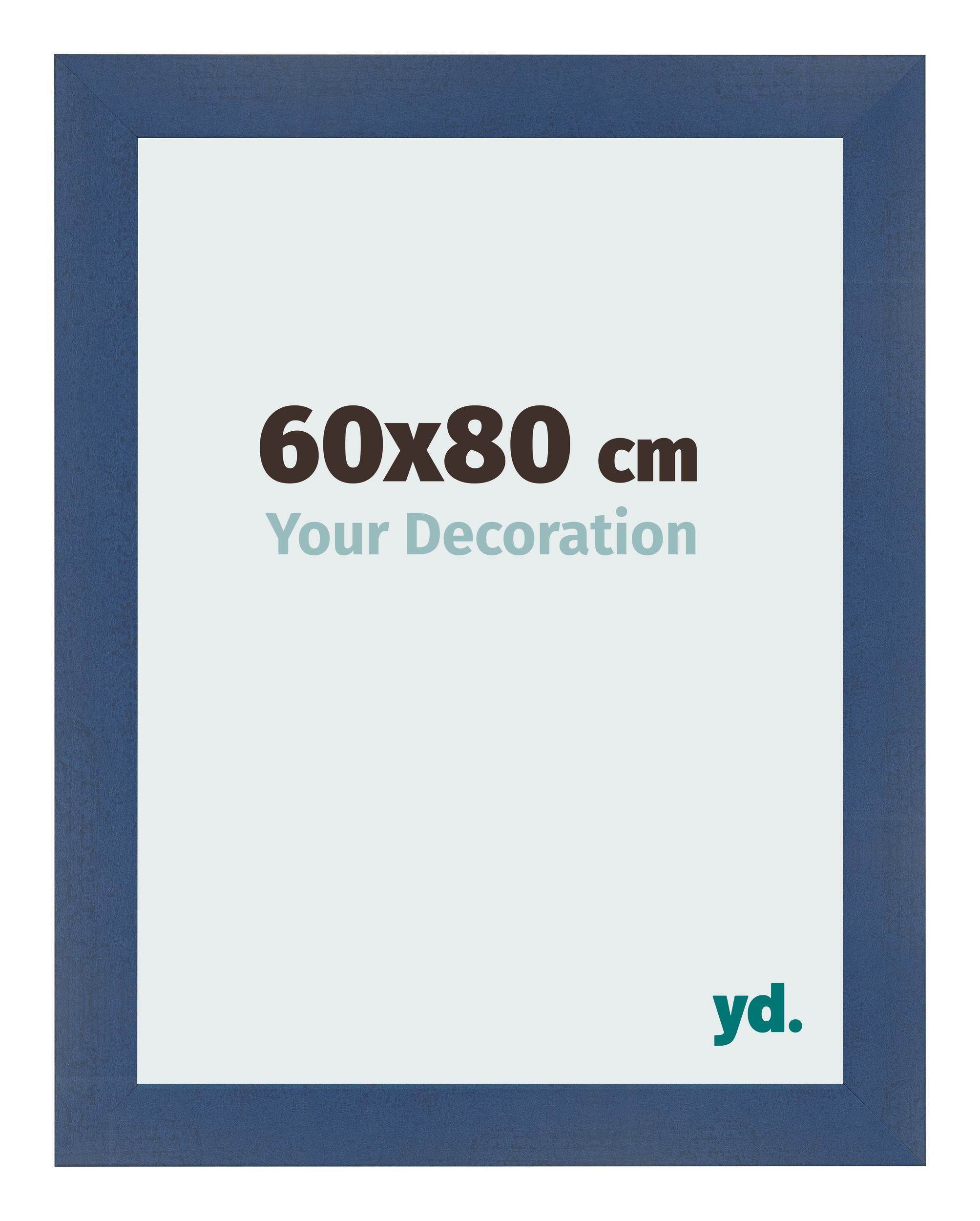 Photo Frame 60x80cm Dark Blue Swept MDF Pisa Front Size | Yourdecoration.com