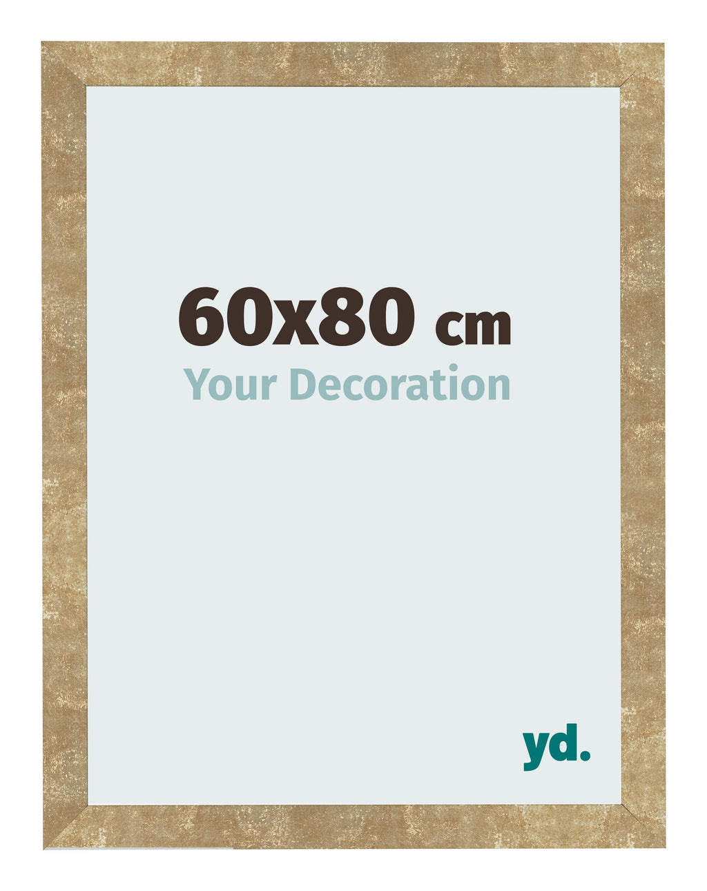 Photo Frame 60x80cm Gold Antique MDF Bologna Front Size | Yourdecoration.com
