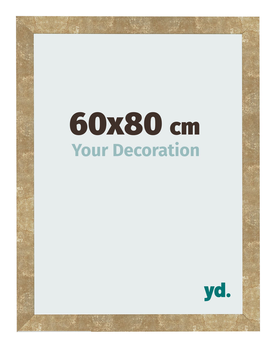 Photo Frame 60x80cm Gold Antique MDF Bologna Front Size | Yourdecoration.com