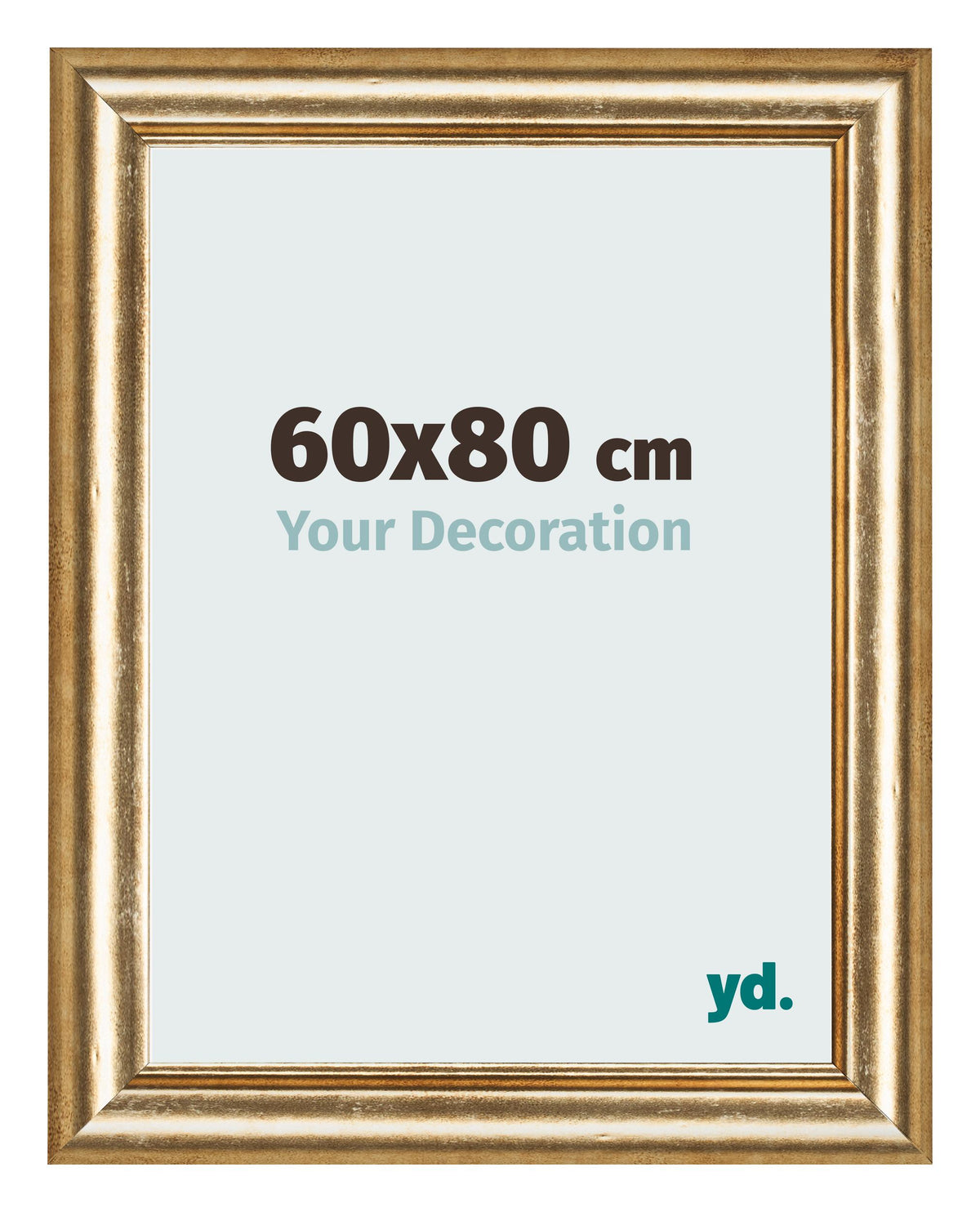 Photo Frame 60x80cm Gold Antique MDF Lazio Front Size | Yourdecoration.com