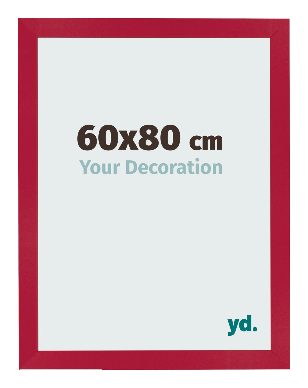 Photo Frame 60x80cm Red MDF Bologna Front Size | Yourdecoration.com