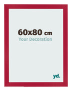 Photo Frame 60x80cm Red MDF Bologna Front Size | Yourdecoration.com