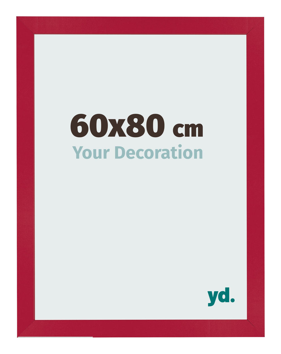 Photo Frame 60x80cm Red MDF Bologna Front Size | Yourdecoration.com