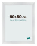 Photo Frame 60x80cm Silver Black Swept MDF Pisa Front Size | Yourdecoration.com