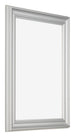 Photo Frame 60x80cm Silver Matte MDF Lazio Front Oblique | Yourdecoration.com