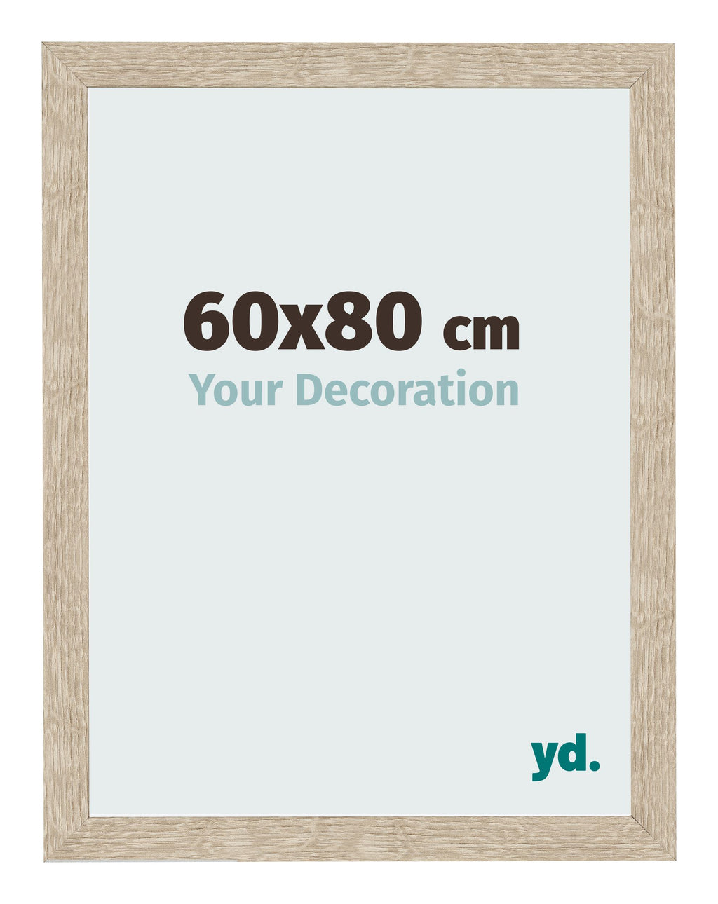 Photo Frame 60x80cm Sonoma Oak MDF Bologna Front Size | Yourdecoration.com