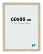 Photo Frame 60x80cm Sonoma Oak MDF Bologna Front Size | Yourdecoration.com