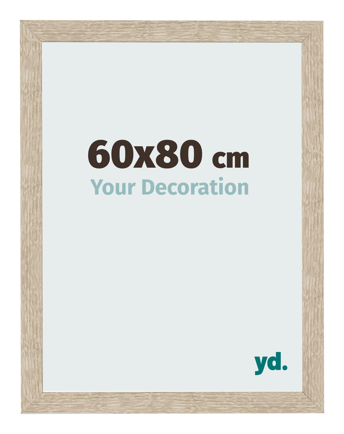 Photo Frame 60x80cm Sonoma Oak MDF Bologna Front Size | Yourdecoration.com