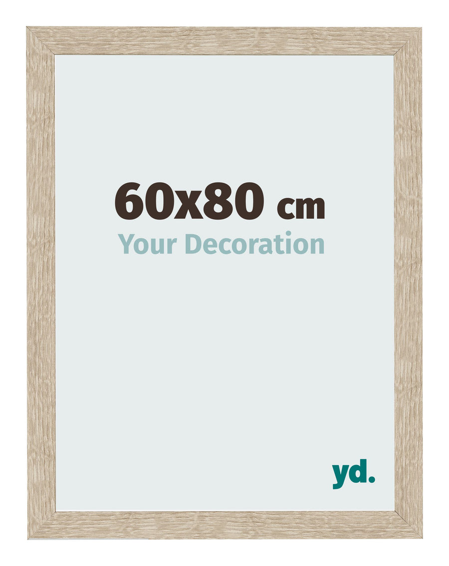 Photo Frame 60x80cm Sonoma Oak MDF Bologna Front Size | Yourdecoration.com