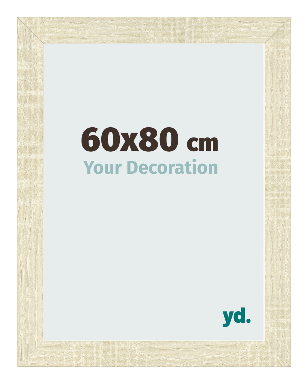 Photo Frame 60x80cm Sonoma Oak MDF Pisa Front Size | Yourdecoration.com