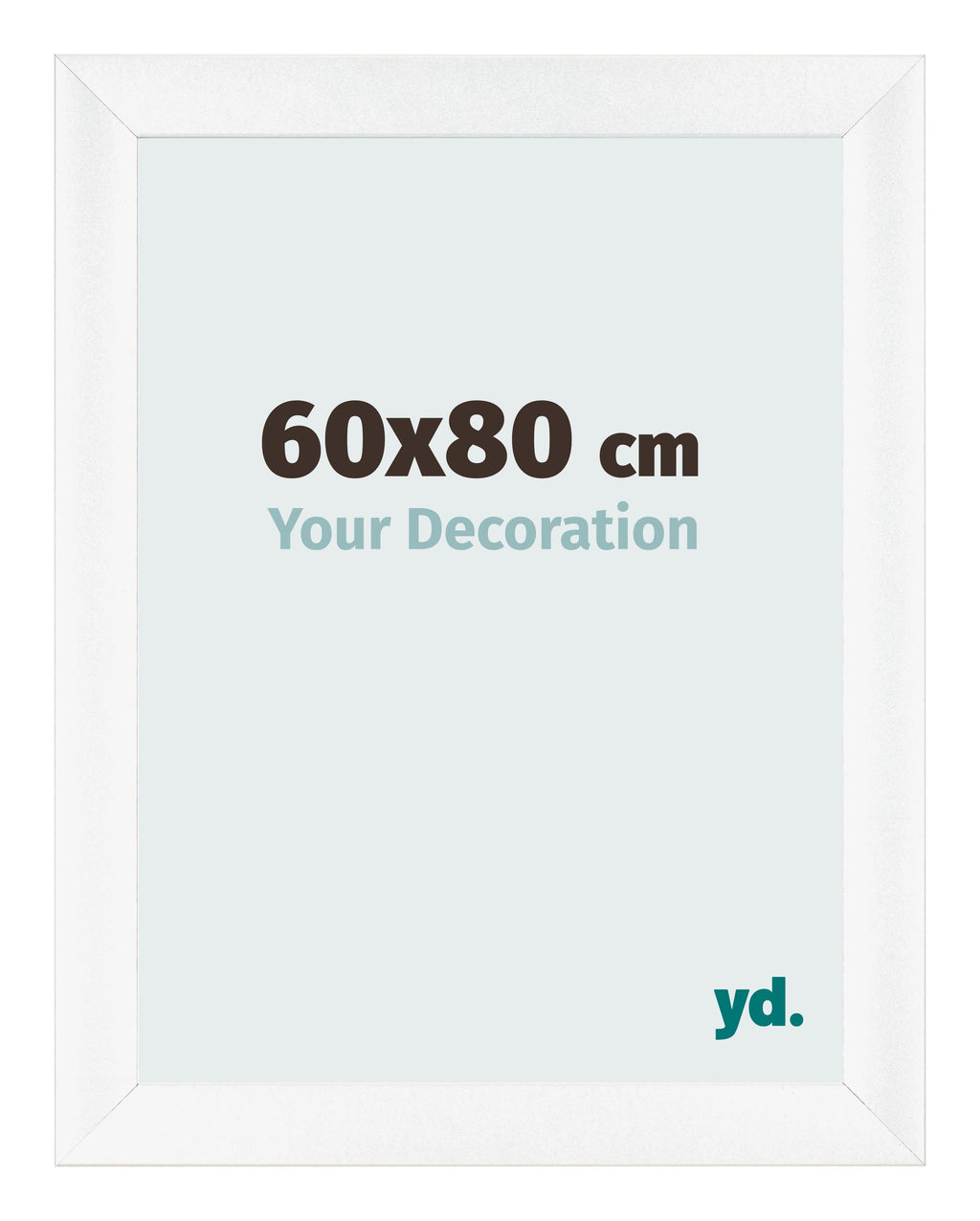 Photo Frame 60x80cm White Vintage MDF Pisa Front Size | Yourdecoration.com