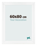 Photo Frame 60x80cm White Vintage MDF Pisa Front Size | Yourdecoration.com