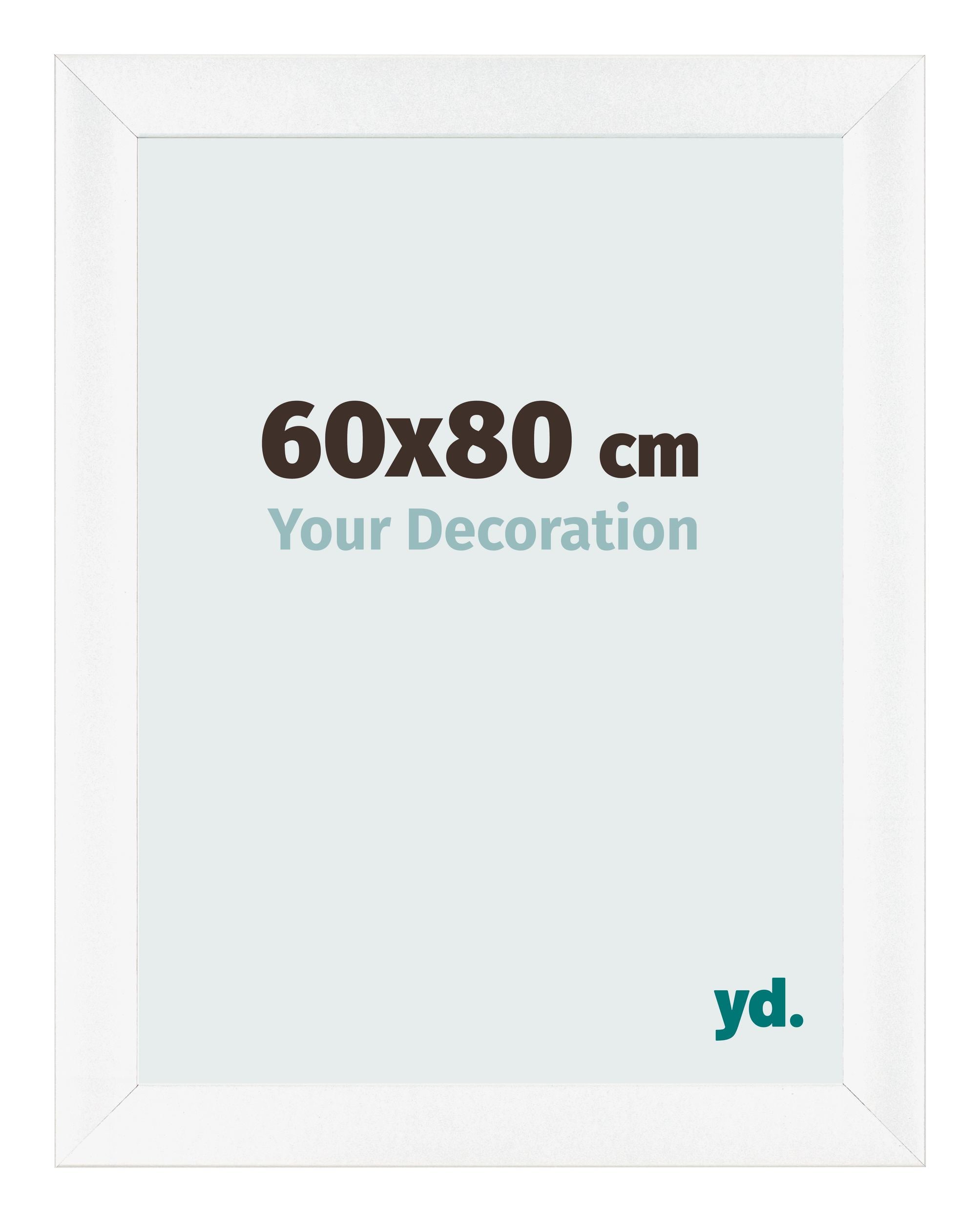 Photo Frame 60x80cm White Vintage MDF Pisa Front Size | Yourdecoration.com
