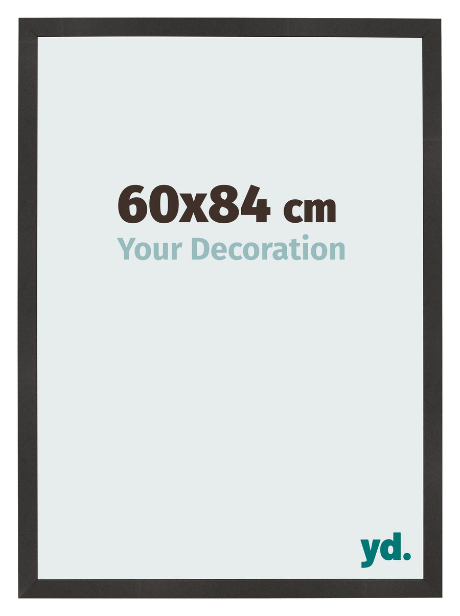Photo Frame 60x84 cm Black Matte MDF Bologna Front Size | Yourdecoration.com