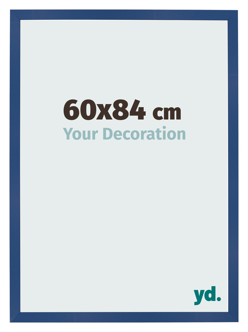Photo Frame 60x84 cm Dark Blue MDF Bologna Front Size | Yourdecoration.com