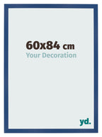 Photo Frame 60x84 cm Dark Blue MDF Bologna Front Size | Yourdecoration.com