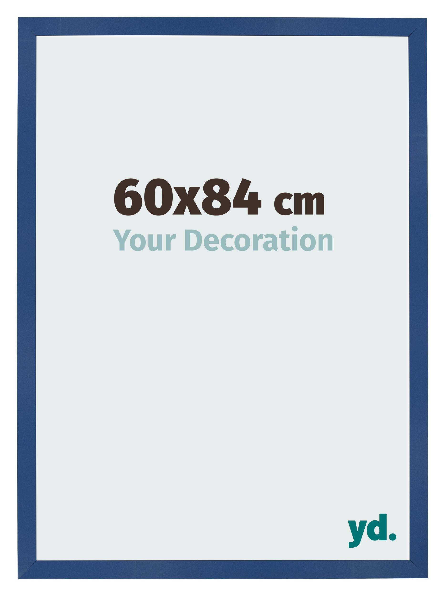 Photo Frame 60x84 cm Dark Blue MDF Bologna Front Size | Yourdecoration.com