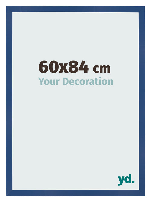 Photo Frame 60x84 cm Dark Blue MDF Bologna Front Size | Yourdecoration.com