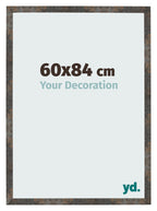 Photo Frame 60x84 cm Oxidized Metal MDF Bologna Front Size | Yourdecoration.com