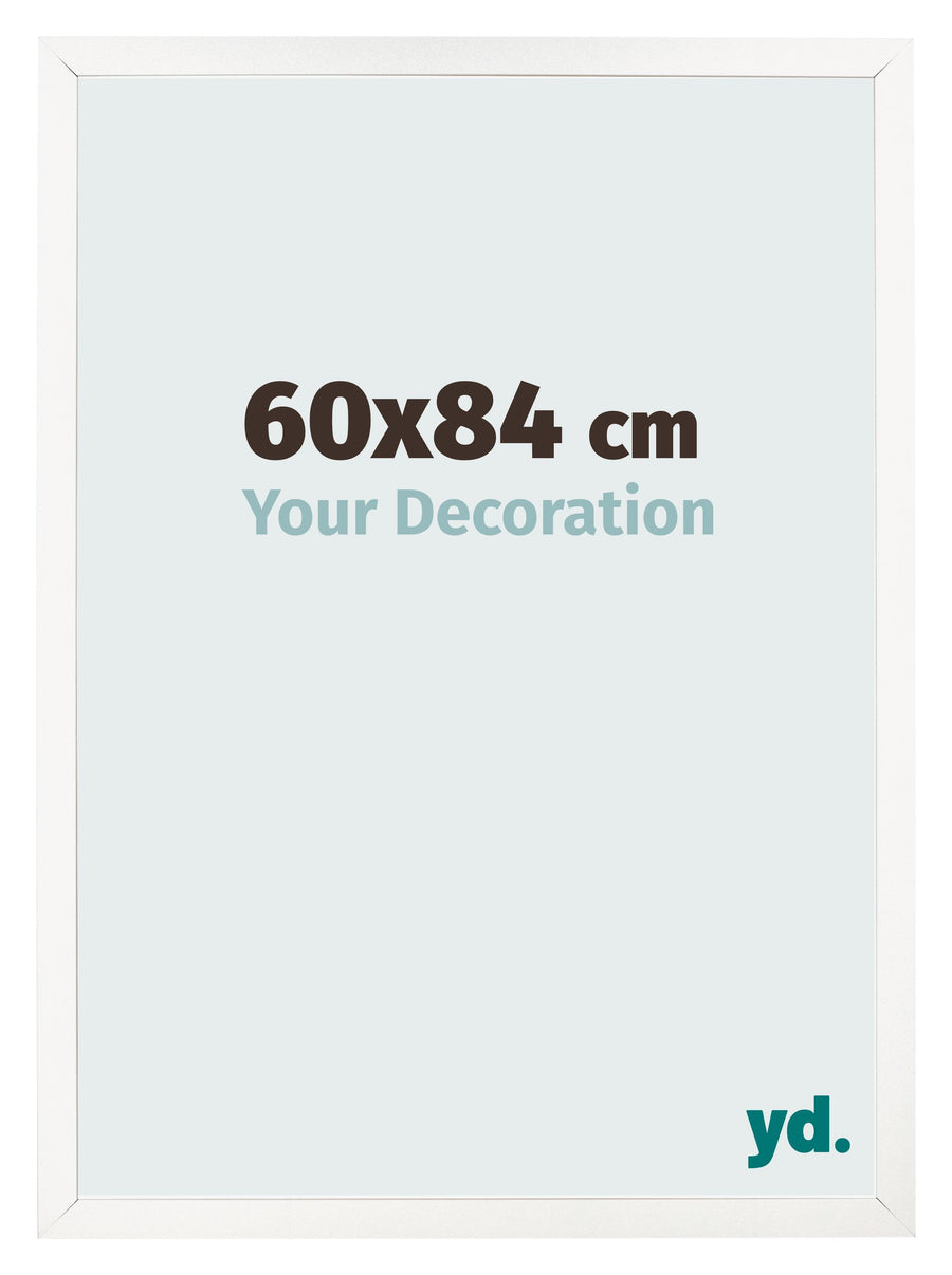 Photo Frame 60x84 cm White High Gloss MDF Bologna Front Size | Yourdecoration.com
