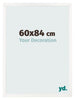 Photo Frame 60x84 cm White High Gloss MDF Bologna Front Size | Yourdecoration.com