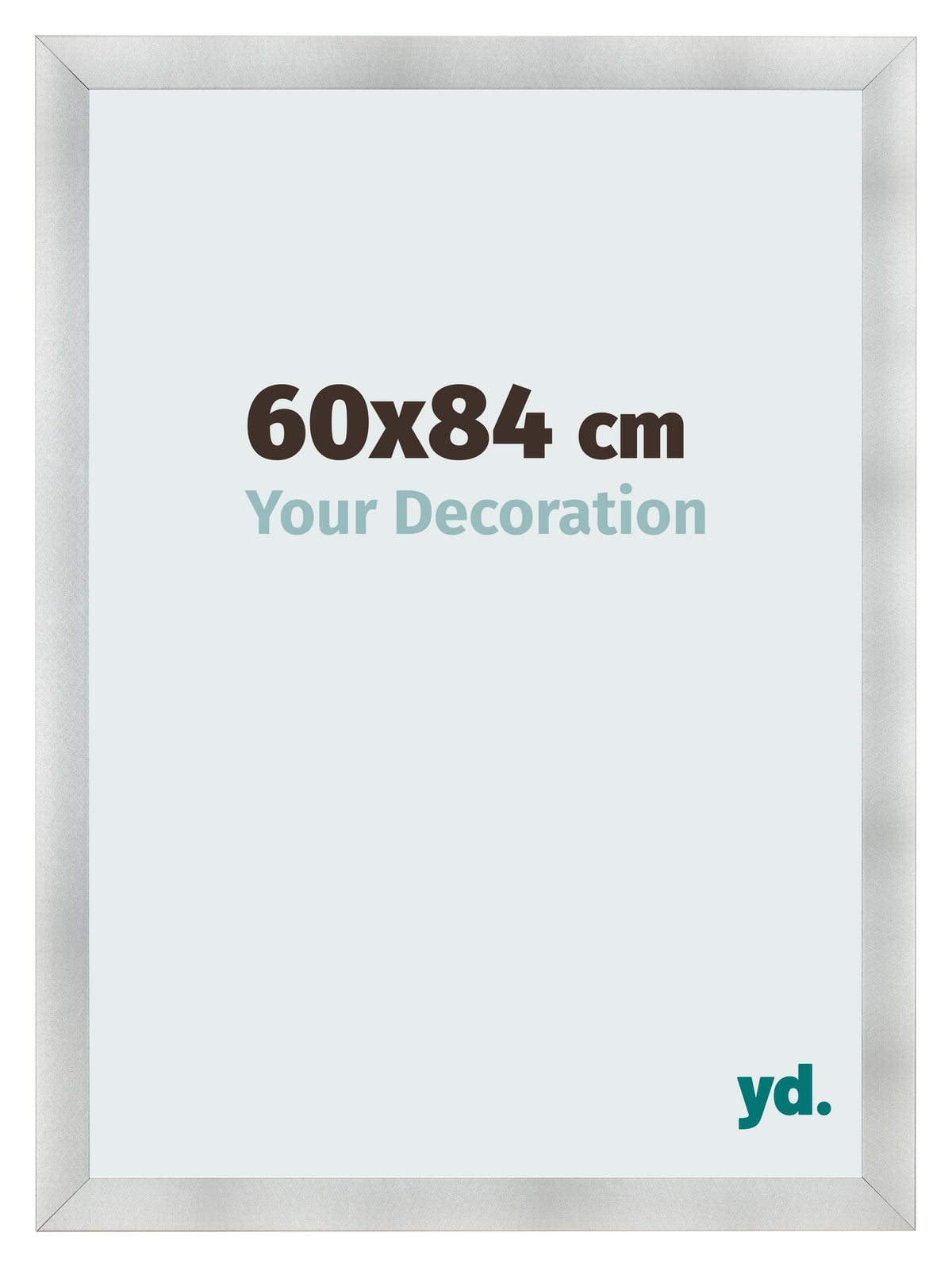 Photo Frame 60x84cm Aluminum Brushed MDF Pisa Front Size | Yourdecoration.com