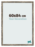Photo Frame 60x84cm Blue Gold Melange MDF Bologna Front Size | Yourdecoration.com