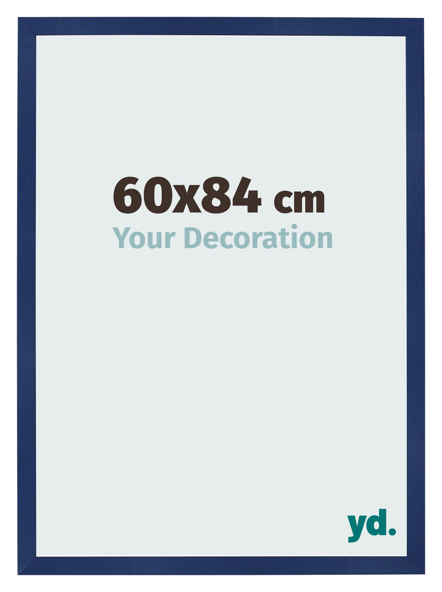 Photo Frame 60x84cm Dark Blue Swept MDF Bologna Front Size | Yourdecoration.com