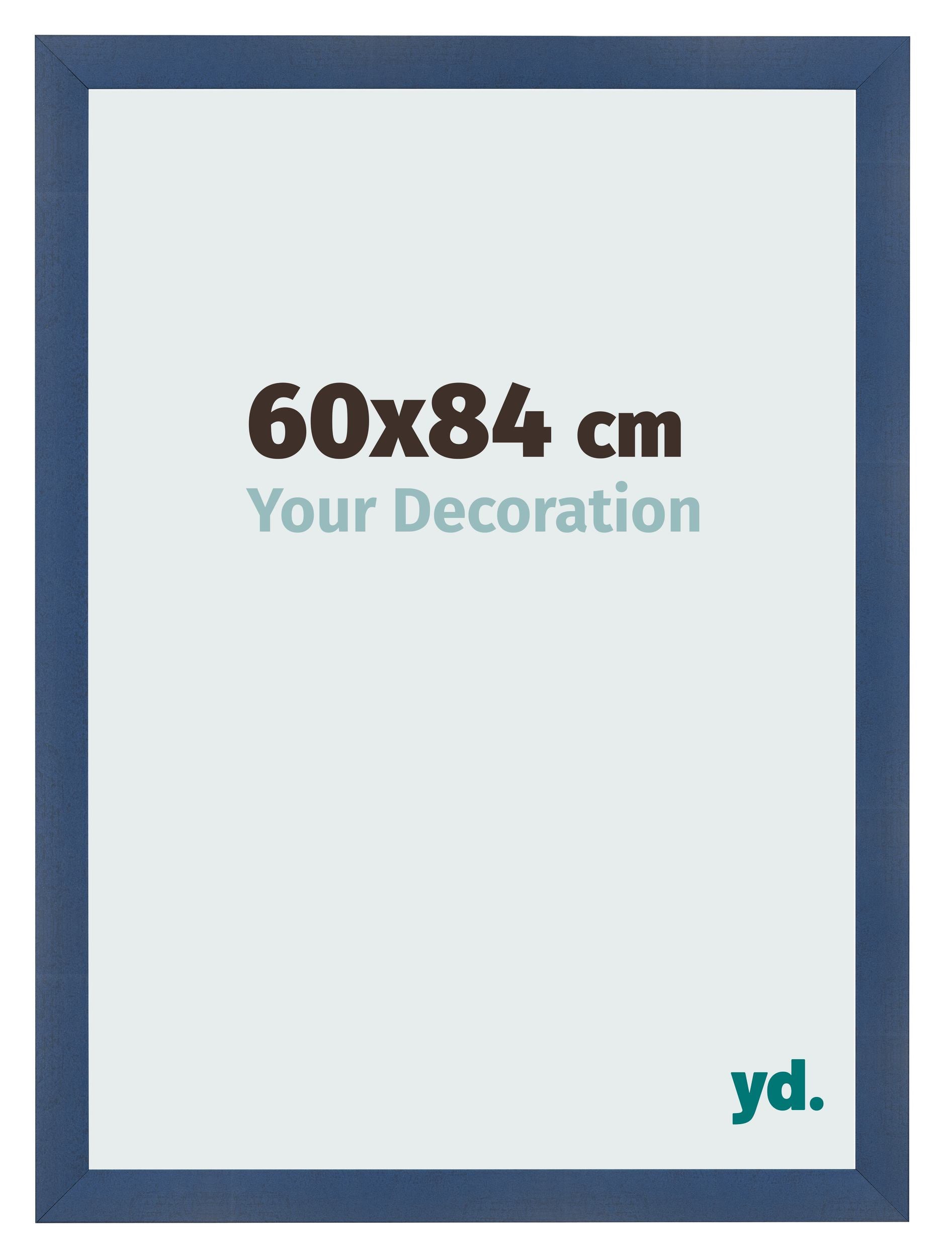 Photo Frame 60x84cm Dark Blue Swept MDF Pisa Front Size | Yourdecoration.com
