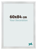 Photo Frame 60x84cm Silver Black Swept MDF Pisa Front Size | Yourdecoration.com