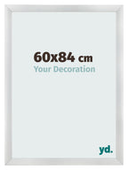 Photo Frame 60x84cm Silver Black Swept MDF Pisa Front Size | Yourdecoration.com