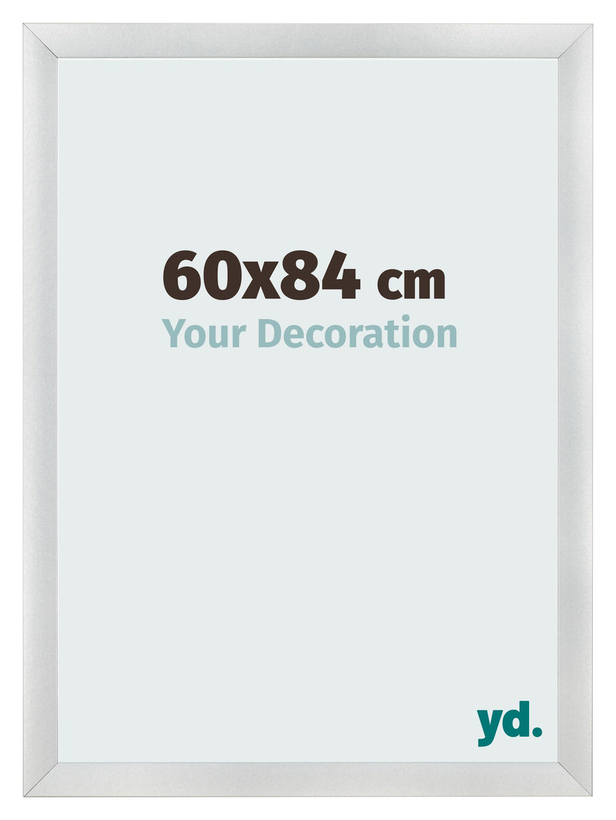 Photo Frame 60x84cm Silver Black Swept MDF Pisa Front Size | Yourdecoration.com