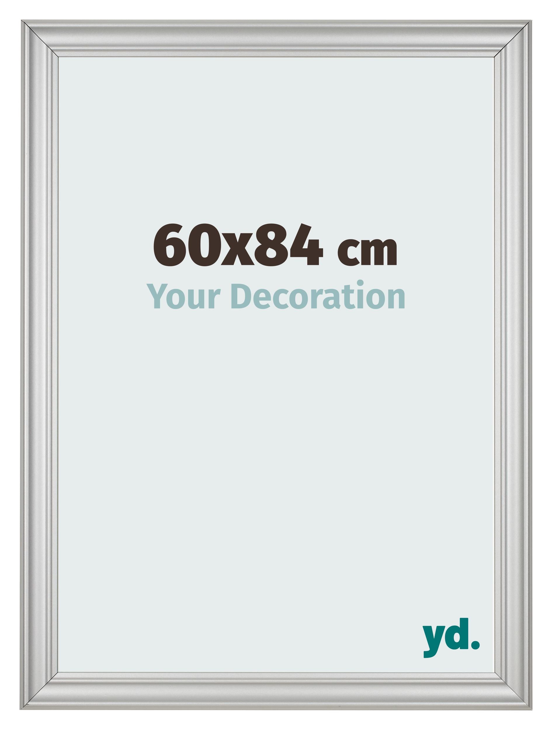 Photo Frame 60x84cm Silver Matte MDF Lazio Front Size | Yourdecoration.com