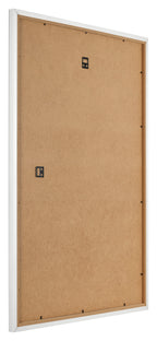 Photo Frame 60x84cm White High Gloss MDF Bologna Back Oblique | Yourdecoration.com