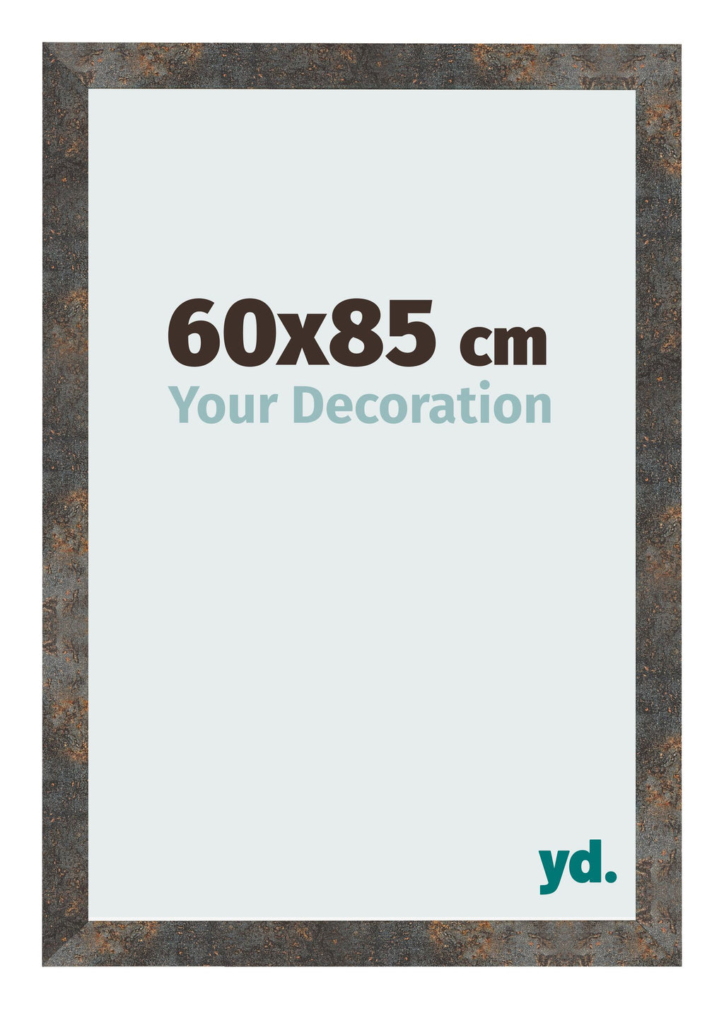 Photo Frame 60x85 cm Oxidized Metal MDF Bologna Front Size | Yourdecoration.com