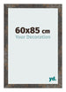 Photo Frame 60x85 cm Oxidized Metal MDF Bologna Front Size | Yourdecoration.com