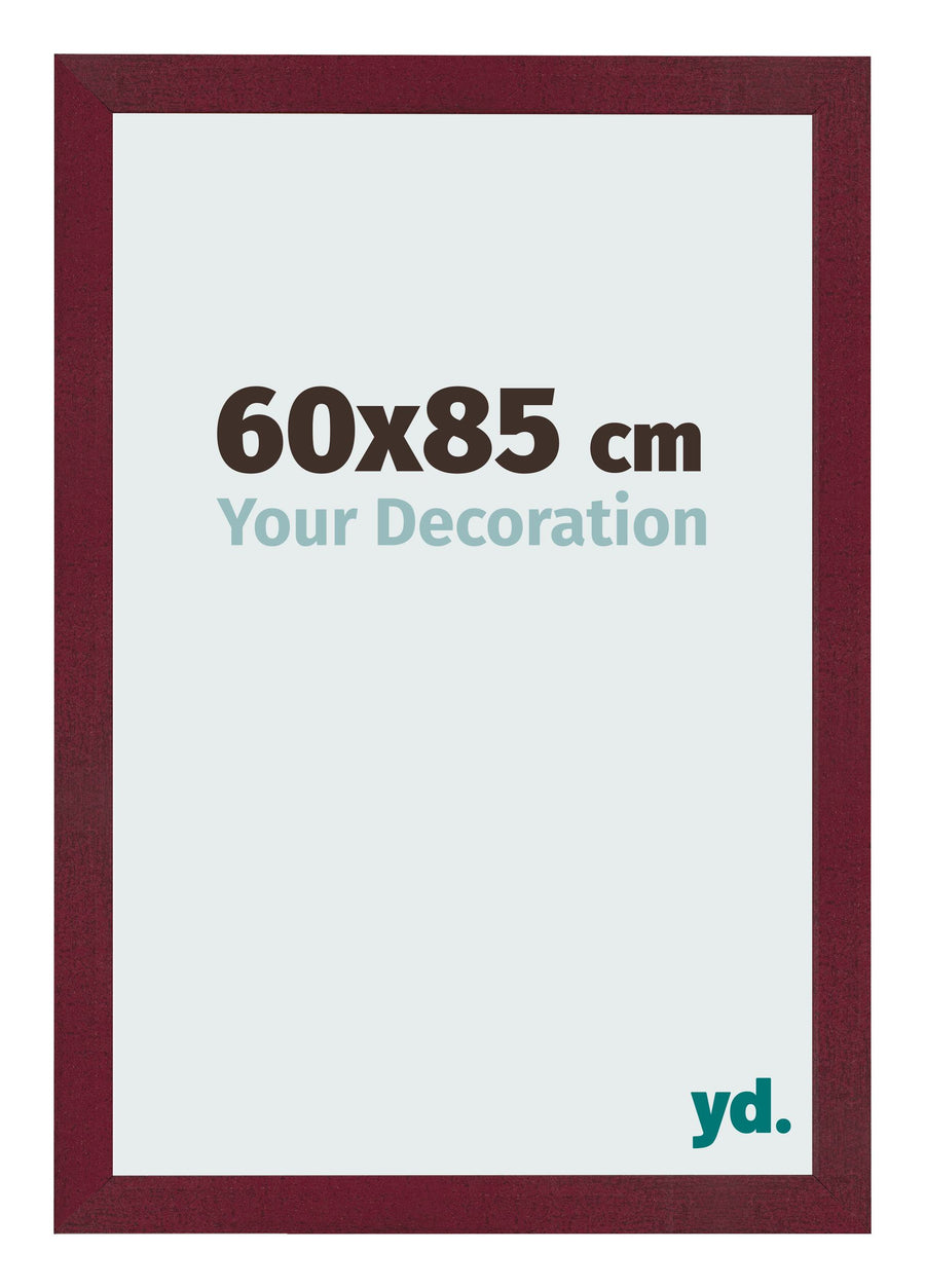 Photo Frame 60x85 cm Wine Red Swept MDF Bologna Front Size | Yourdecoration.com