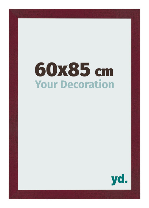 Photo Frame 60x85 cm Wine Red Swept MDF Bologna Front Size | Yourdecoration.com