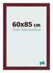 Photo Frame 60x85 cm Wine Red Swept MDF Bologna Front Size | Yourdecoration.com