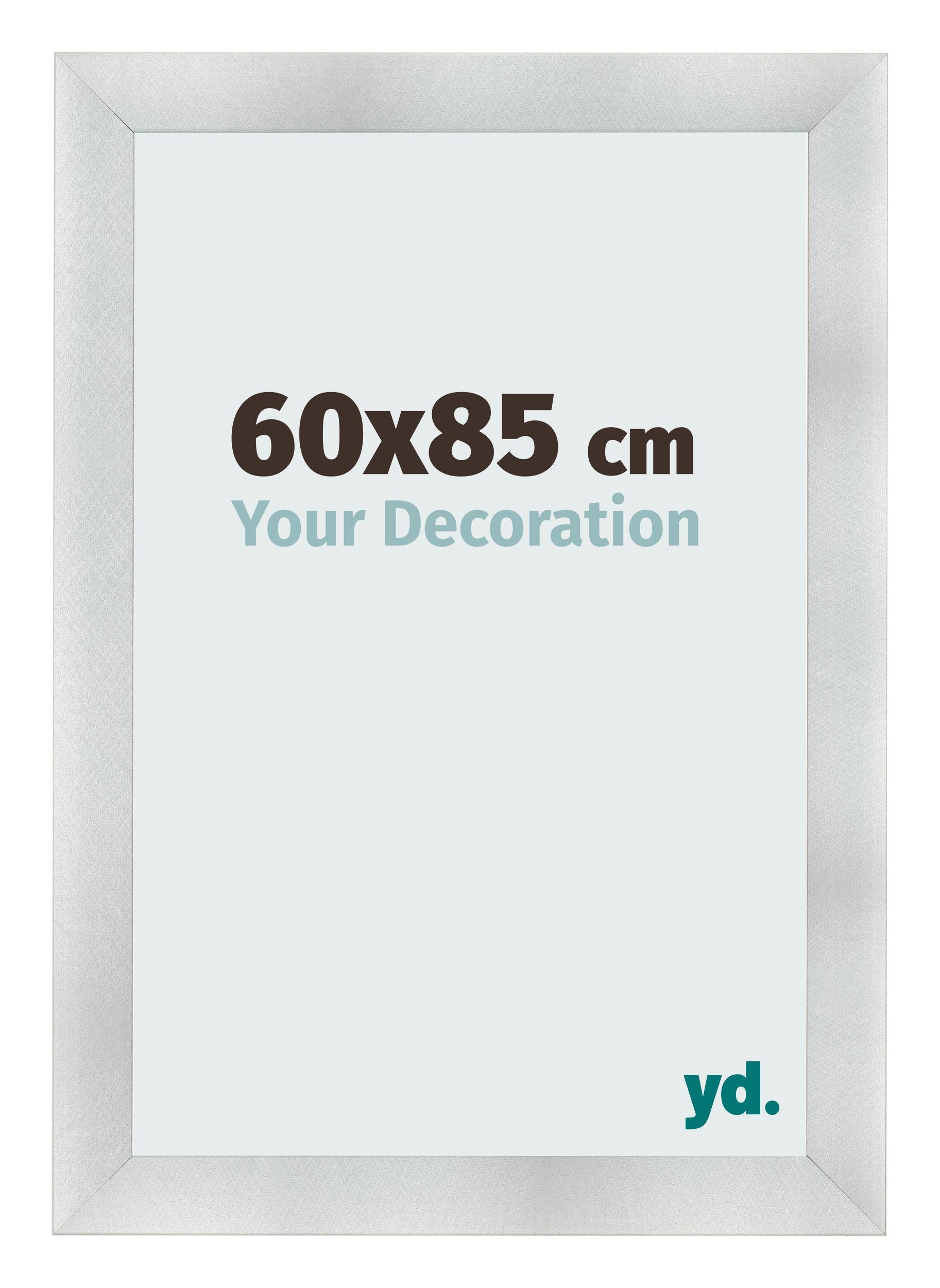 Photo Frame 60x85cm Aluminum Brushed MDF Pisa Front Size | Yourdecoration.com