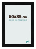 Photo Frame 60x85cm Black Silver Polished MDF Pisa Front Size | Yourdecoration.com