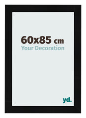 Photo Frame 60x85cm Black Silver Polished MDF Pisa Front Size | Yourdecoration.com