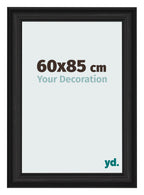 Photo Frame 60x85cm Black Woodgrain MDF Lazio Front Size | Yourdecoration.com