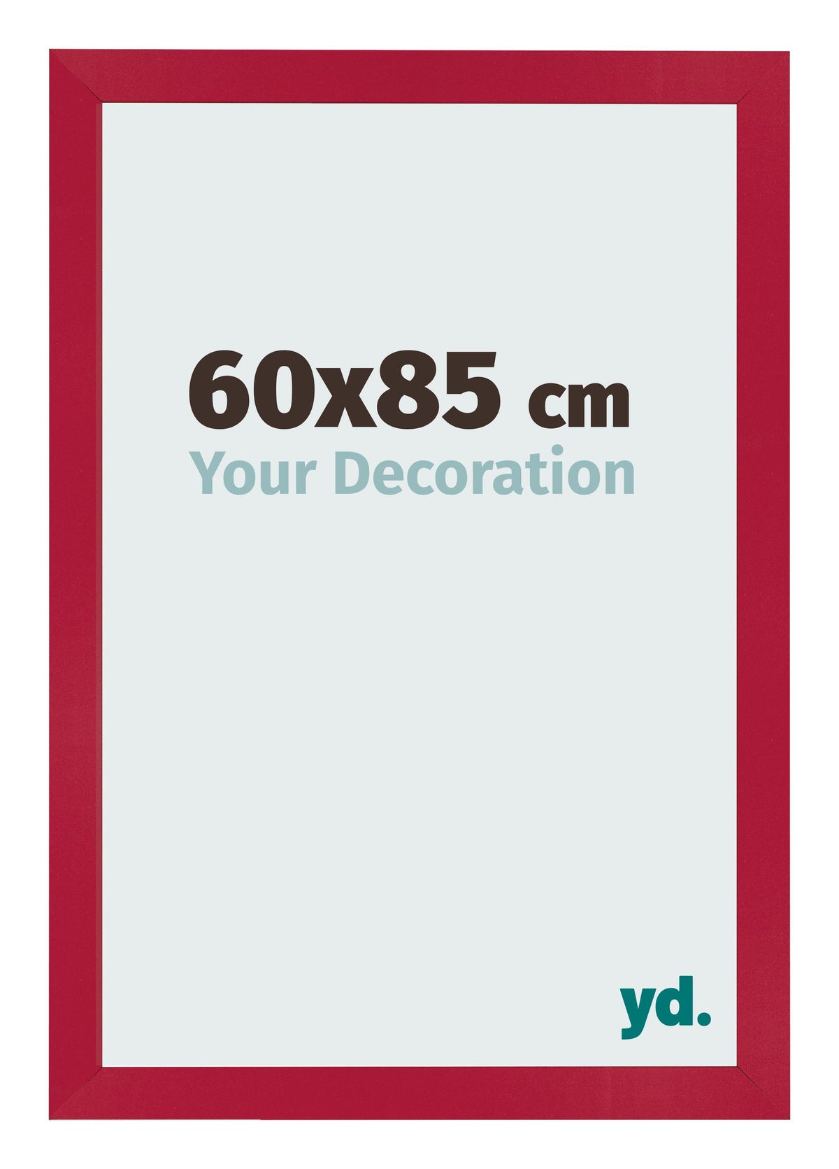 Photo Frame 60x85cm Red MDF Bologna Front Size | Yourdecoration.com