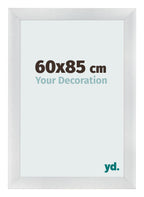 Photo Frame 60x85cm Silver Black Swept MDF Pisa Front Size | Yourdecoration.com