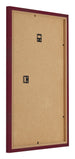 Photo Frame 60x85cm Wine Red Swept MDF Bologna Back Oblique | Yourdecoration.com