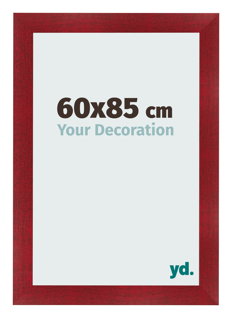Photo Frame 60x85cm Wine Red Swept MDF Pisa Front Size | Yourdecoration.com