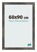 Photo Frame 60x90 cm Oxidized Metal MDF Bologna Front Size | Yourdecoration.com